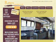 Tablet Screenshot of butterscafe.com